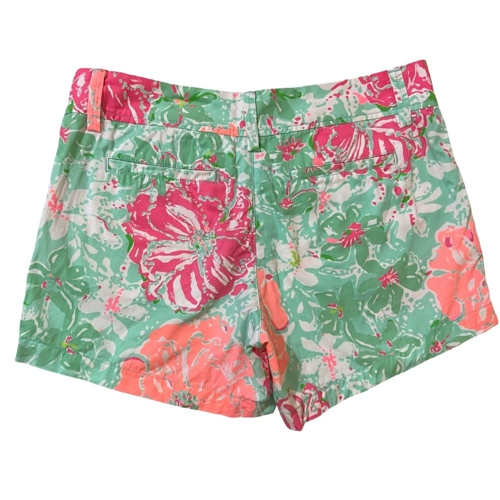 Lilly Pulitzer — The Callahan Short — Florals in Peach, Pink, Green & White - Picture 3 of 6